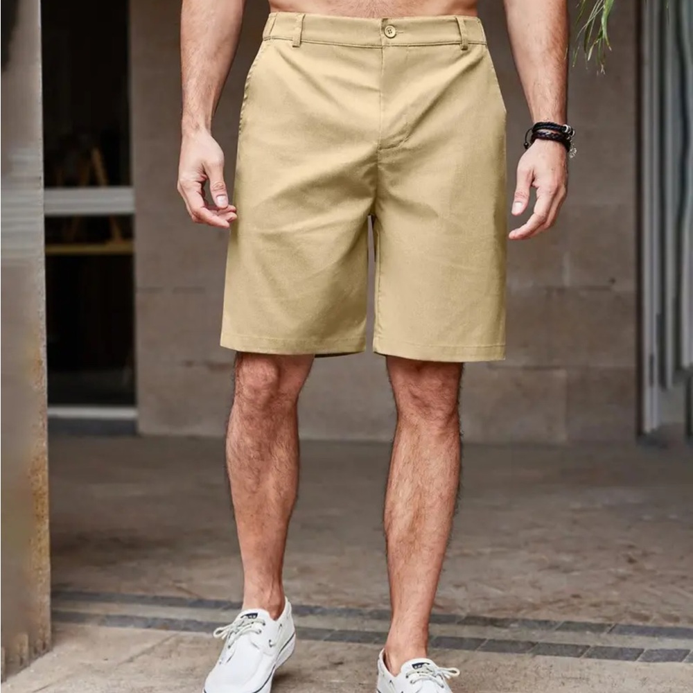 Men’s Khaki Linen Shorts size Medium
